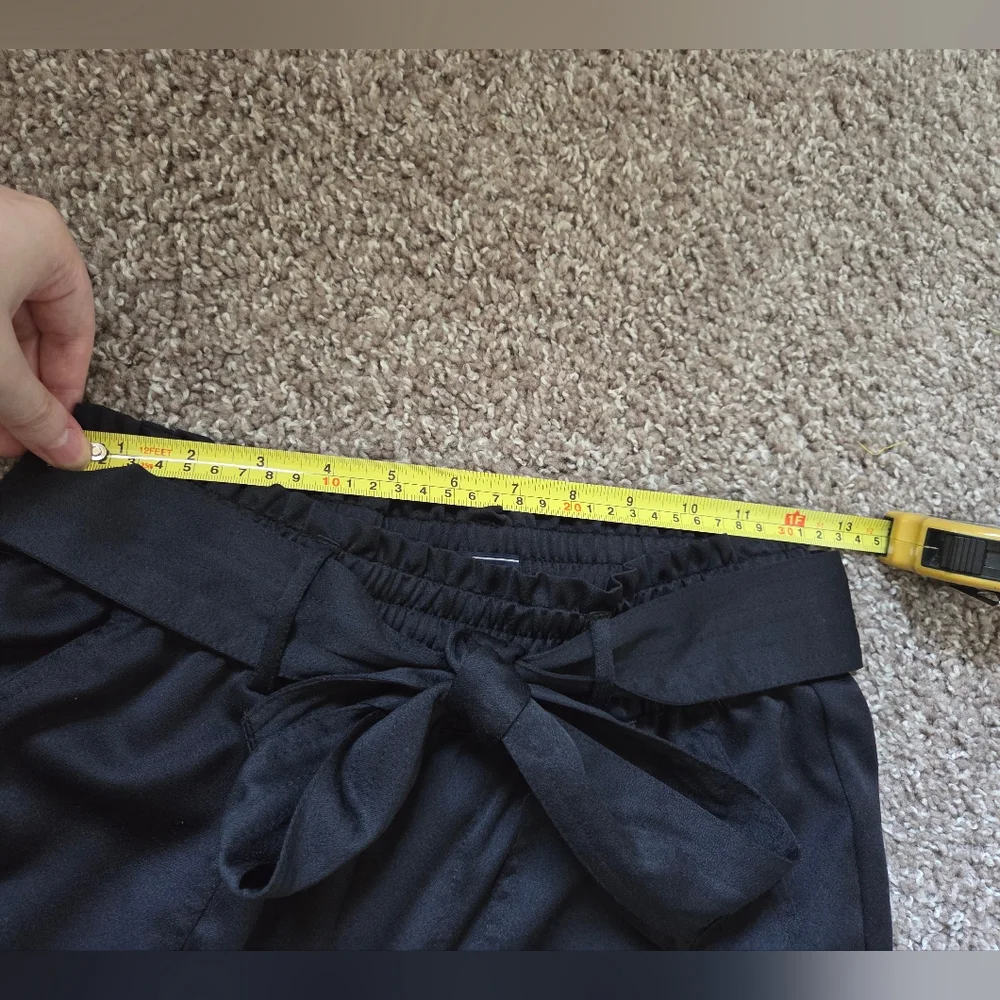 EUC Satin Taper Pants Black - Picture 12 of 12